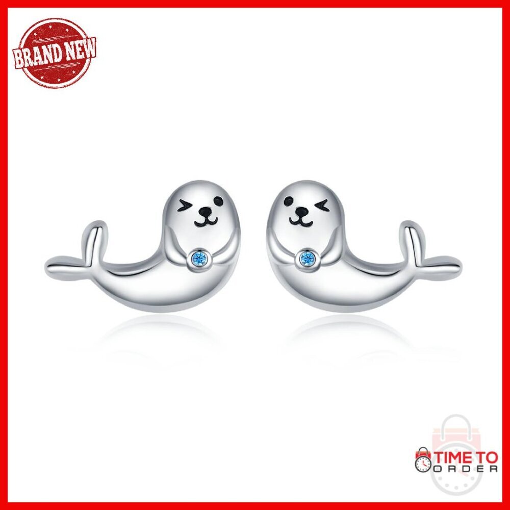 Sterling Silver Animal Stud Earrings Hypoallergenic Jewelry Gift